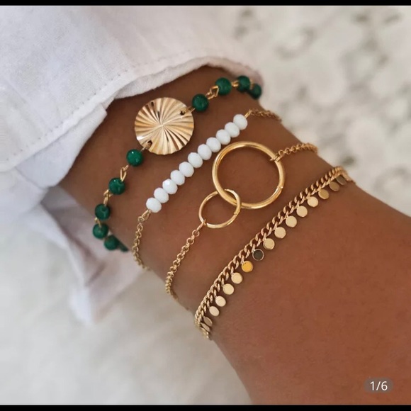 Multilayer Bohemian Geometric Bracelet